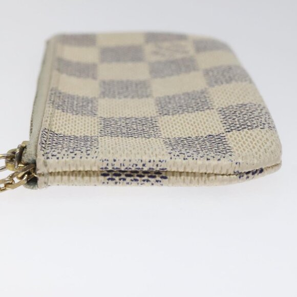 LOUIS VUITTON Damier Azur Pochette Cles Coin Purse N62659 LV Auth ki5525 - Picture 4 of 15
